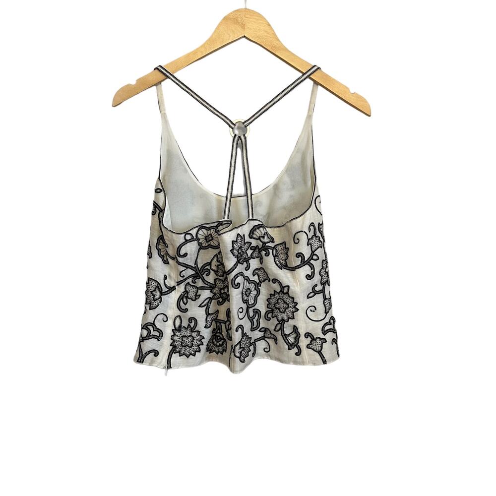 Armani Collezioni Black and White Floral Top - Picture 6 of 13